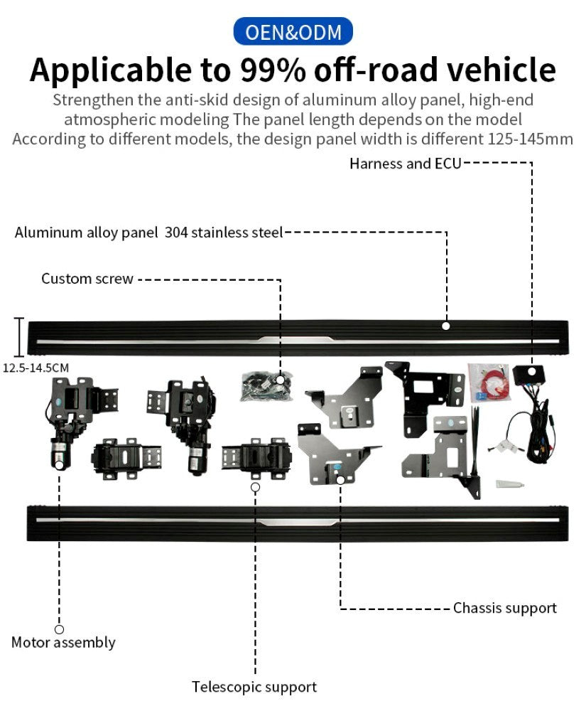 Car Craft Compatible With Rolls Royce Cullinan 2018-2025 Automatic Deployable Electric Side Step Retractable Ladder Pedal Running Boards Side Step