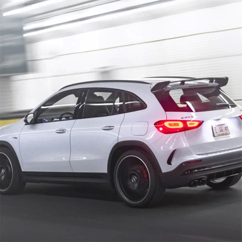 Car Craft Compatible With Mercedes Benz Gla Class W247 H247 2020-2026 Rear Trunk Wing Boot Roof Lip Spoiler Gla35 Amg Style Zst H247 Amg Cf Carbon Fiber Look - CAR CRAFT INDIA