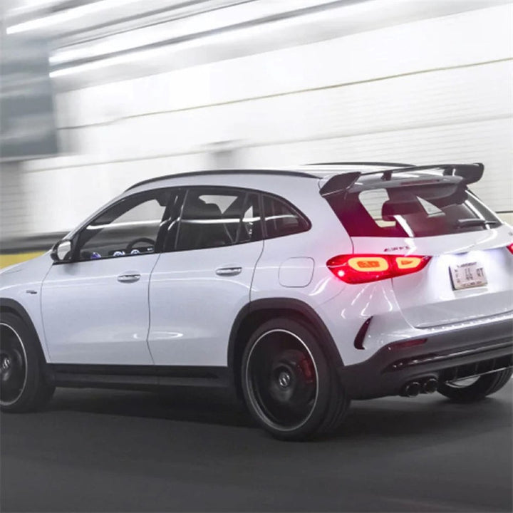Car Craft Compatible With Mercedes Benz Gla Class W247 H247 2020-2026 Rear Trunk Wing Boot Roof Lip Spoiler Gla35 Amg Style Zst H247 Amg Cf Carbon Fiber Look - CAR CRAFT INDIA
