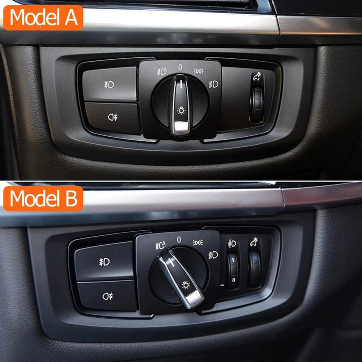 Car Craft Compatible With Bmw 2 Series X5 X6 F15 F16 F85 F86 F45 F46 2014-2019 Car Dashboard Headlight Switch Rotary Knob Button Cap Headlamp Cover Panel Headlight Switch Cover Model A 61319311727-a - CAR CRAFT INDIA