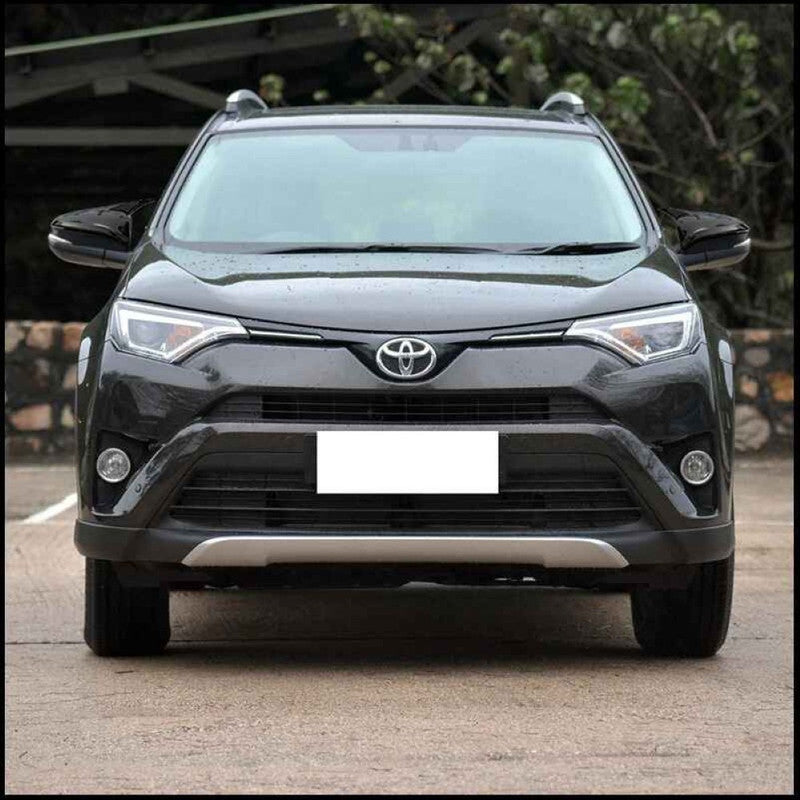 Car Craft Compatible With Toyota Innova Fortuner Hilux 2016-2023 Side Rear View Case Wing Cap Shell Housing Mirror Covers 3m Tape Pasting Style Glossy Black CC-11538