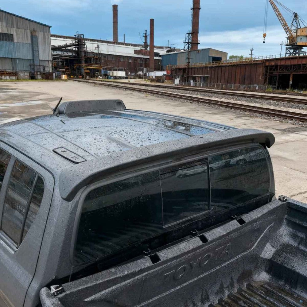 Car Craft Compatible With Toyota Hilux Revo 2020+ Rear Trunk Wing Boot Spoiler Lip Splitter Skirt Ar-toyota-0121 Cf Carbon Fiber Look CC-8363