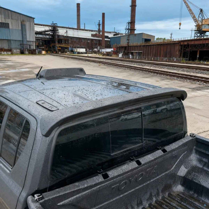 Car Craft Compatible With Toyota Hilux Revo 2020+ Rear Trunk Wing Boot Spoiler Lip Splitter Skirt Ar-toyota-0121 Glossy Black CC-8362