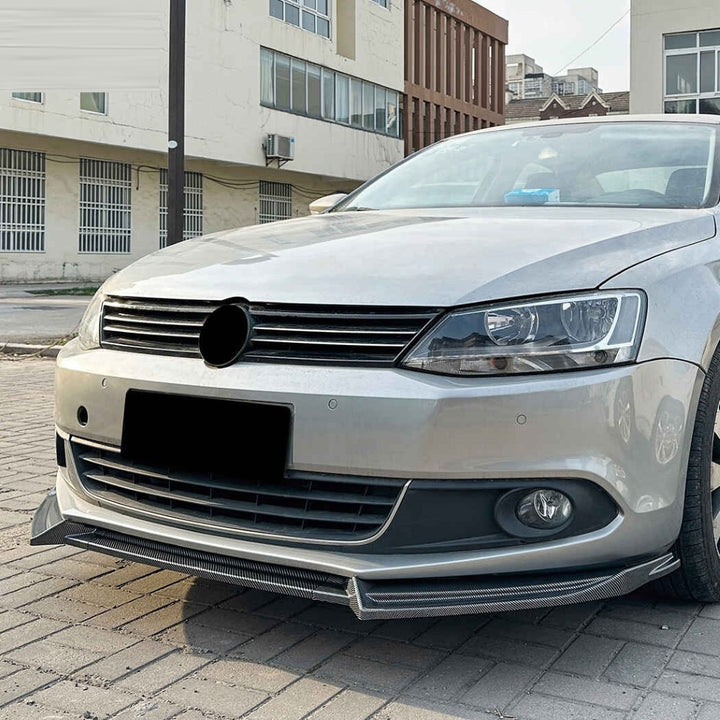 Car Craft Compatible With Vw Volkswagen Jetta 2011-2014 Mk6 Front Bumper Lip Splitter Skirts Glossy Black AR-VW-0189 ZST-1185 GB  CC-3609 - CAR CRAFT INDIA