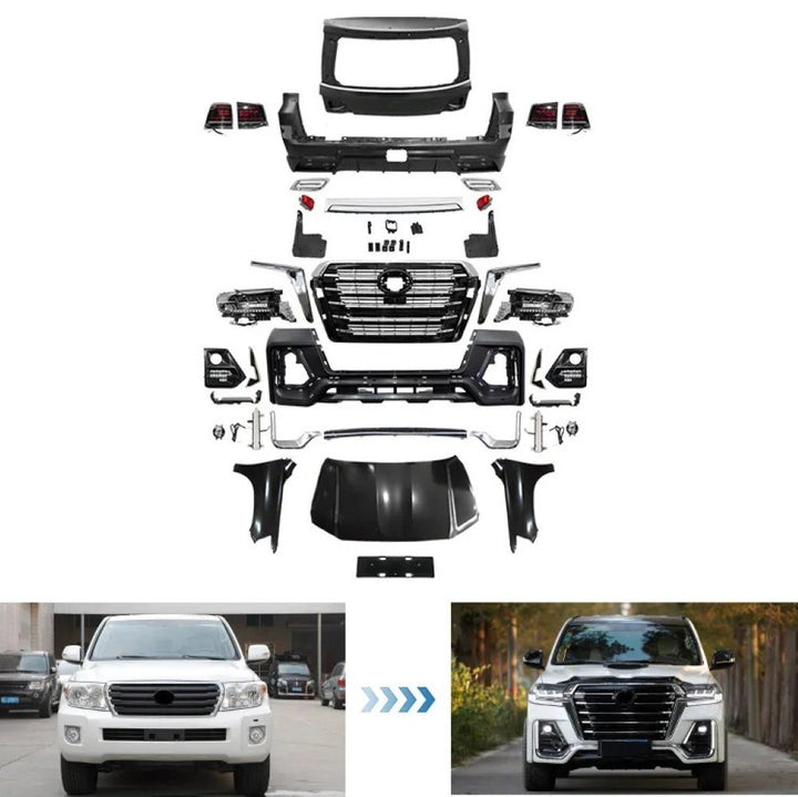 Car Craft Compatible With Toyota Land Cruiser Lc200 2008-2015 Upgrade Facelift Convert To Lc200 Navigator Style Bodytkit Front Rear Bumper Hood Fender Trunk Headlight Taillight Side Trim Grill Lip Skirt Splitter F139-b