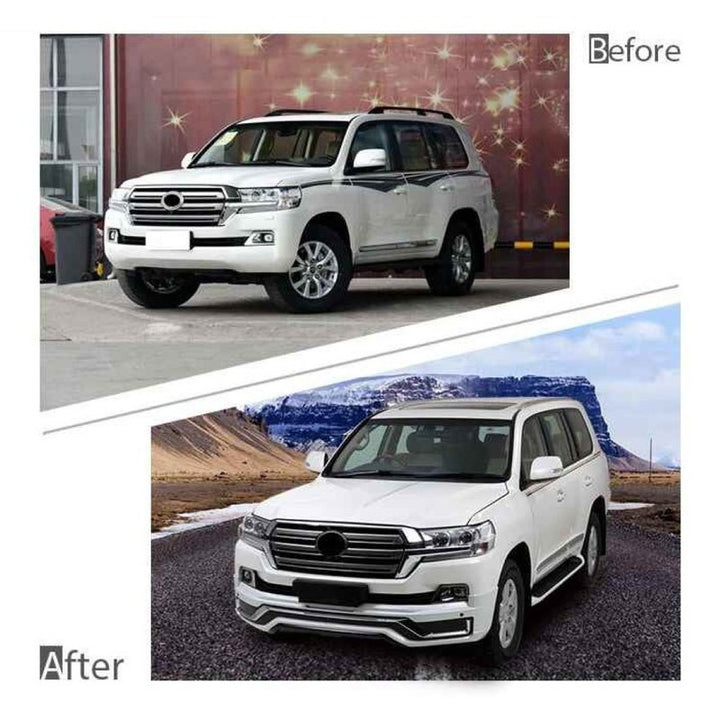 Car Craft Compatible With Toyota Land Cruiser Lc200 Lc 200 2016-2021 Front Bumper Lip Skirt Splitter Trim