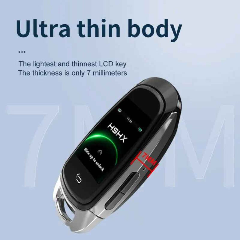 Car Craft Compatible With Audi Bmw Mercedes Jaguar Range Rover Porsche Volkswagen Skoda Volvo Nissan Jeep Maruti Toyota Hyndai Bentley Ferrari Lamborghini Mini Cooper Lcd Led Smart Keyless Key Sk05 Silver