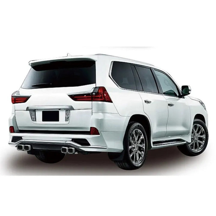Car Craft Compatible With Toyota Lexus Lx570 2016-2021 Upgrade Facelift Convert To Lx570 Modellista Style Bodytkit Front Rear Lip Skirt Splitter Exhaust Tip Pipe F034