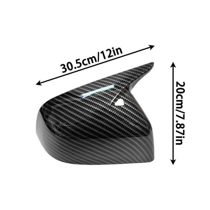 Car Craft Compatible With Tesla Model Y Juniper 2025 Side Rear View Case Wing Cap Shell Housing Mirror Covers 3m Tape Pasting Style Glossy Black CC-11546