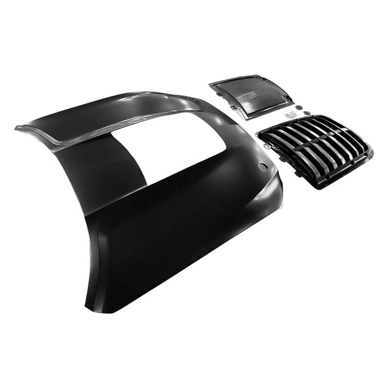 Car Craft Compatible With Ford Mustang 2015-2017 Upgrade Facelift Convert To Gt500 Bodykit Hood Bonnet Gc Must-026