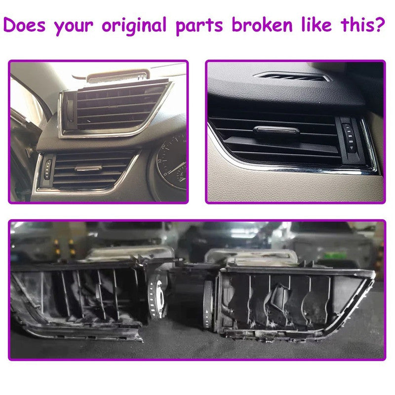 Car Craft Compatible With Skoda Octavia 3 A7 5e Mk3 2014-2021 Car Ac Air Vent Grille Slider Panel Cover 5e0819701-c Left