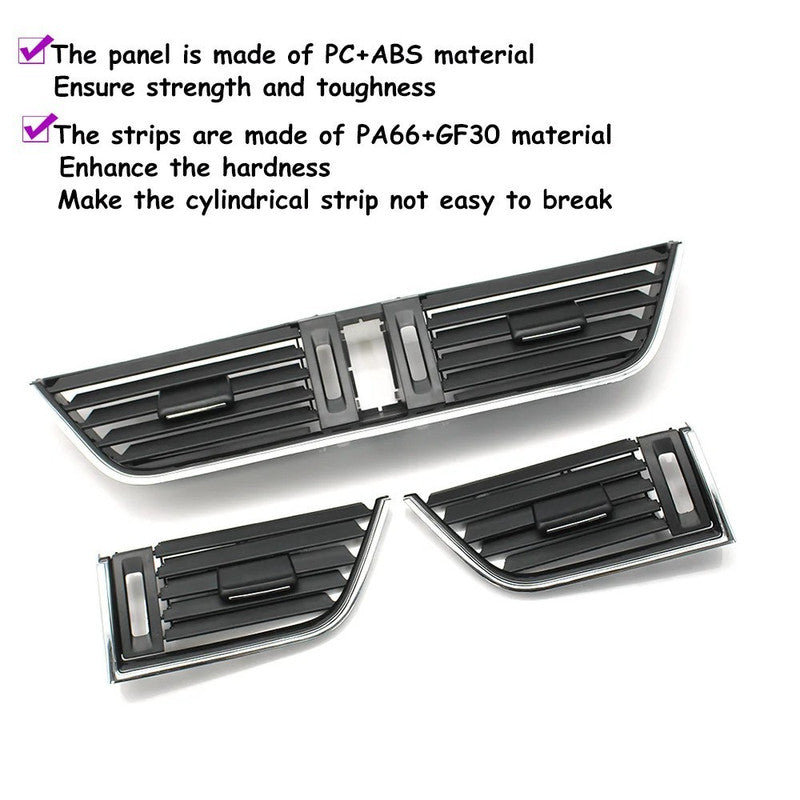 Car Craft Compatible With Skoda Octavia 3 A7 5e Mk3 2014-2021 Car Ac Air Vent Grille Slider Panel Cover 5e0819702-c Right