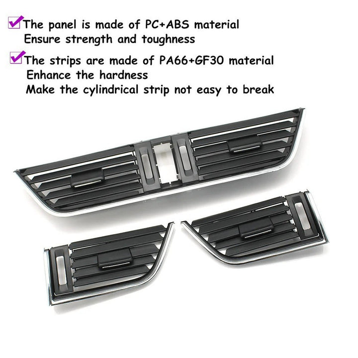 Car Craft Compatible With Skoda Octavia 3 A7 5e Mk3 2014-2021 Car Ac Air Vent Grille Slider Panel Cover 5e0819702-c Right