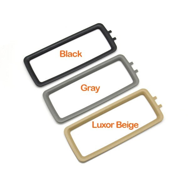 Car Craft Compatible With Porsche Panamera 970 2010-2016 Car Sunshade Bezel Sun Visor Cover Frame Makeup Vanity Mirror Glass Holder Outer Panel Trim Cover 970731031ba3-c Gray