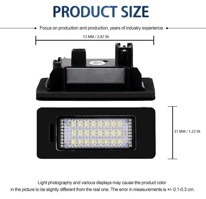 Car Craft Compatible With Porsche Panamera 970 4d 2010-2016 Led Number Plate Light Error Free License Number Plate Lamp 8to943021 CC-7795 - CAR CRAFT INDIA