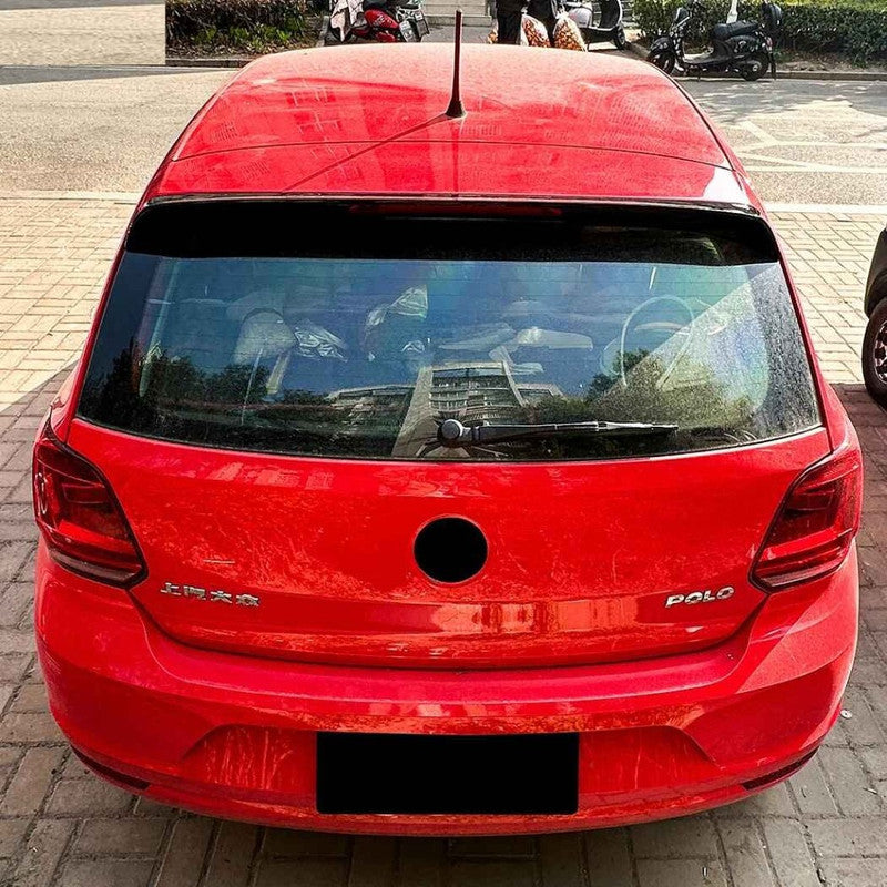 Car Craft Compatible With Vw Volkswagen Polo 2010-2025 Trunk Wing Lip Boot Rear Roof Spoiler Zst-1027 Gb Glossy Black - CAR CRAFT INDIA