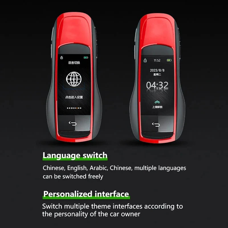 Car Craft Compatible With Audi Bmw Mercedes Jaguar Range Rover Porsche Volkswagen Skoda Volvo Nissan Jeep Maruti Toyota Hyndai Bentley Ferrari Lamborghini Mini Cooper Lcd Led Smart Keyless Key Mh09 Black