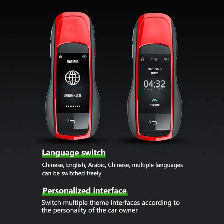 Car Craft Compatible With Audi Bmw Mercedes Jaguar Range Rover Porsche Volkswagen Skoda Volvo Nissan Jeep Maruti Toyota Hyndai Bentley Ferrari Lamborghini Mini Cooper Lcd Led Smart Keyless Key Mh09 Black