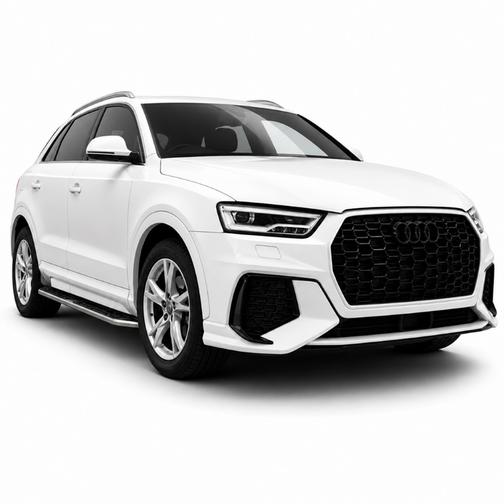 Car Craft Compatible With Audi Q3 2013-2019 Upgrade Facelift Convert To Rs Rsq3 Bodykit Bumper Grill