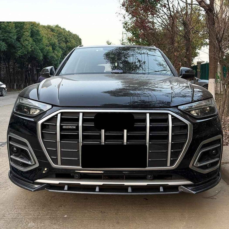 Car Craft Compatible With Audi Q5 Sq5 Fy Facelift 2020-2024 Sline Bumper Front Lip Splitter Skirt Trim Zst-1518 Gb Glossy Black