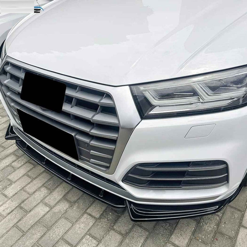 Car Craft Compatible With Audi Q5 Sq5 Fy Facelift Sline 2020-2024 Sline Bumper Front Lip Splitter Skirt Trim Zst-1267 Gb Glossy Black