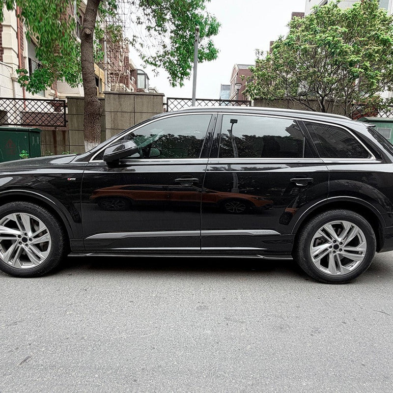 Car Craft Compatible With Audi Q7 Sq7 Mk2.5 2020+ Side Skirt Splitter Trim Running Board Zst-1559 Gb Glossy Black