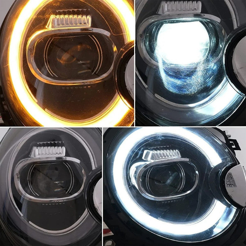 Car Craft Compatible With Mini Cooper R55 R56 R57 2007-2013 Car Front Upgraded Head Light Lamp Xenon Headlight Retrofit Upgrade Modified Led Drl Hid - CAR CRAFT INDIA