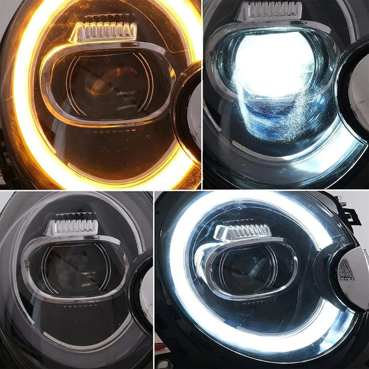 Car Craft Compatible With Mini Cooper R55 R56 R57 2007-2013 Car Front Upgraded Head Light Lamp Xenon Headlight Retrofit Upgrade Modified Led Drl Hid - CAR CRAFT INDIA