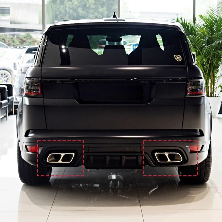 Car Craft Compatible With Land Range Rover Sport Rrs 2014-2022 Svr Bumper Exhaust Pipe Tip - CAR CRAFT INDIA