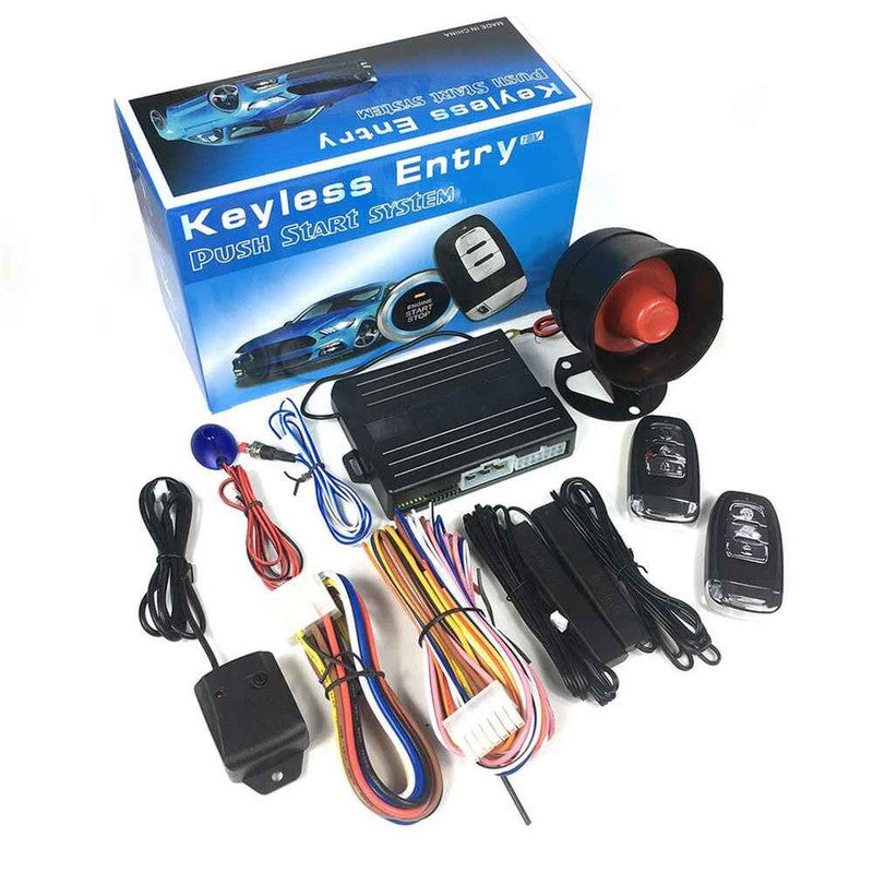 Car Craft Compatible With Car One-way 12v Car Pke Engine Remote Starter With Keyless Entry And Alarm System App Control And Remote Control Function Q6b