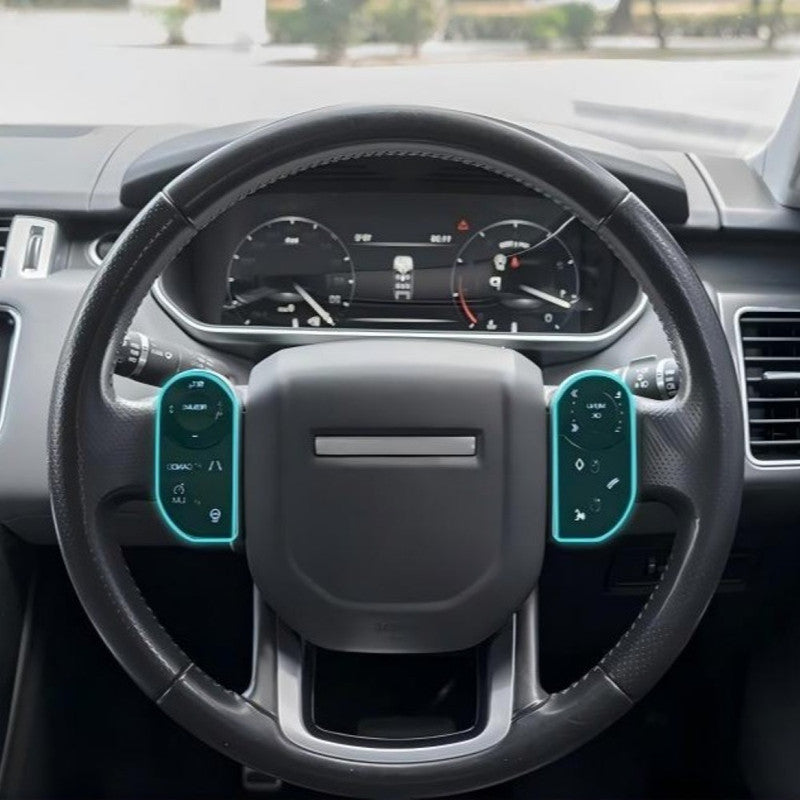 Car Craft Compatible With Land Range Rover Vogue L405 2015-2017 Rrv Rrs Sport L494 2015-2017 Discovery 5 Lr5 2017-2018 Lr5 L405 L494 Digital Touch Screen Car Steering Wheel Multimedia Button Square Control
