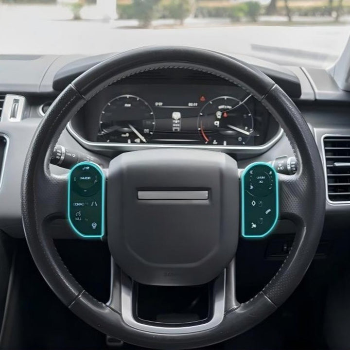 Car Craft Compatible With Land Range Rover Vogue L405 2015-2017 Rrv Rrs Sport L494 2015-2017 Discovery 5 Lr5 2017-2018 Lr5 L405 L494 Digital Touch Screen Car Steering Wheel Multimedia Button Square Control