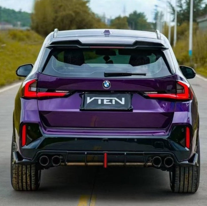 Car Craft Comptible With Bmw X1 U11 2023+ M Sport Front Bumper Upgraded Bodykit Body Kit Skirts Splitter Front Rear Lip Diffuser Side Skirts Spoiler Trims Cannards Vten Style CC-9088