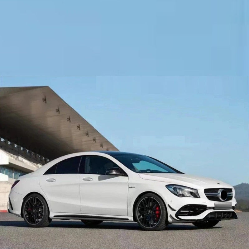 Car Craft Compatible With Mercedes Benz Cla Class W117 C117 X117 2013-2019 Front Rear Bumper Side Skirt Diffuser Exhaust Tip Upgrade Convert To Amg Amga45 Bumper Bodykit W117-010
