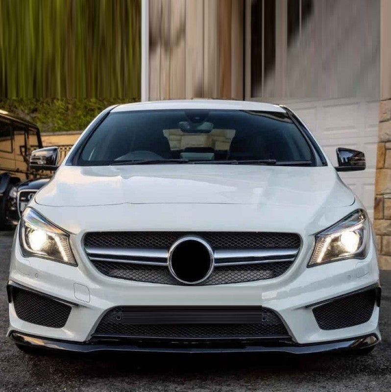Car Craft Compatible With Mercedes Benz Cla Class W117 C117 X117 2013-2019 Upgrade Front Bumper Cla45 Amg Show Grill Amg Silver Gc W117-001