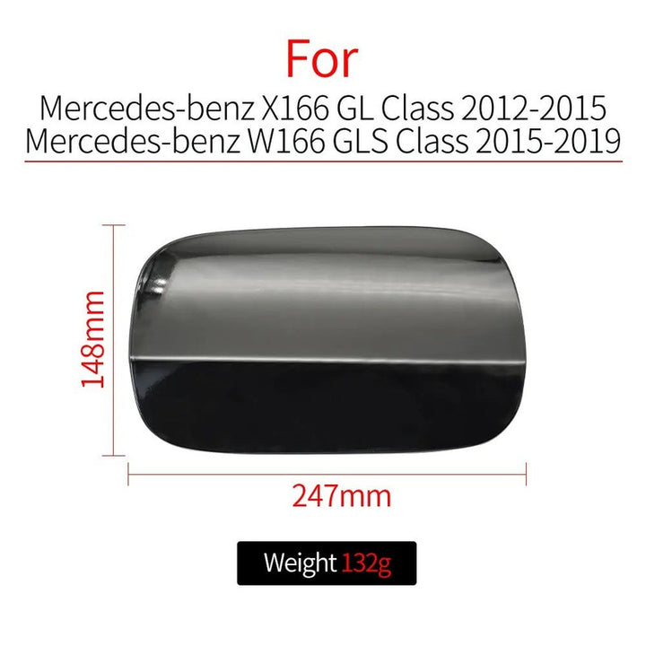 Car Craft Compatible With Mercedes Benz Gl Gls Class W166 X166 2012-2019 Car External Fuel Filler Cap Cover Fuel Tank Filling Port Cover Plate 1667570106 Unpainted