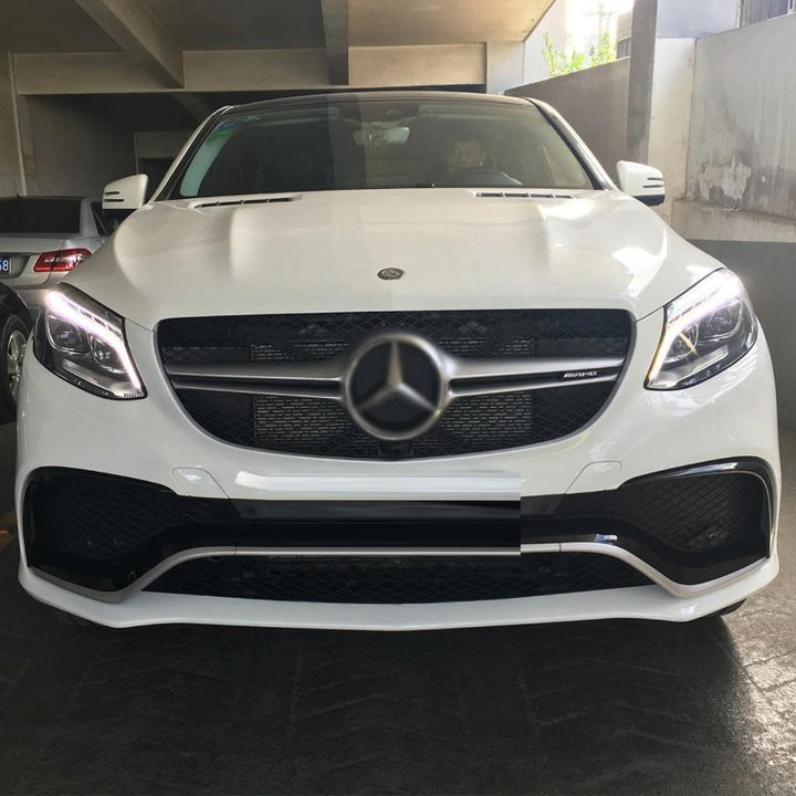 Car Craft Compatible With Mercedes Benz Gle Coupe W166 X166 X292 2015-2019 Upgrade Conversion Bodykit To Gle63 Coupe Amg Bumper Diffuser After Rear Lip Exhaust Tip Pipe Wheel Arch Front - CAR CRAFT INDIA