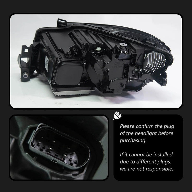 Car Craft Compatible With Mercedes Benz Ml W166 2012-2015 Car Front Upgraded Head Light Lamp Xenon Headlight Retrofit Upgrade Modified Led Drl Hid Gle Style W166-010 Gc