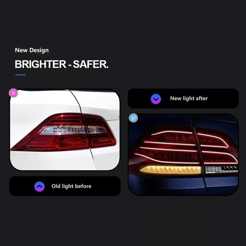 Car Craft Compatible With Mercedes Benz Gle W166 2016-2019 Car Rear Upgraded Tail Light Lamp Xenon Taillight Retrofit Upgrade Modified Led Drl Hid W166-012 Gle Gc