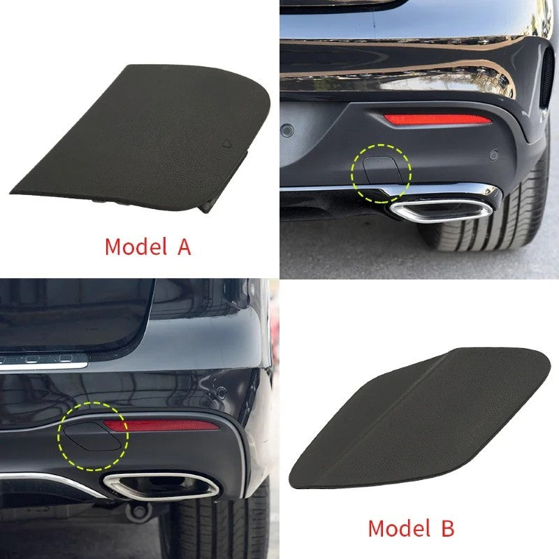 Car Craft Compatible With Mercedes Gle Coupe Gls W292 W166 2016-2019 Rear Amg Bumper Trailer Tow Towing Hook Hole Cover 1668854422 Black Model A - CAR CRAFT INDIA