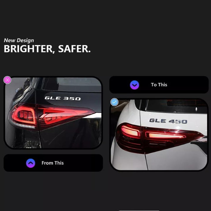 Car Craft Compatible With Mercedes Benz Gle Class W167 X167 C167 2019-2024 Car Rear Upgraded Tail Light Lamp Xenon Taillight Retrofit Upgrade Modified Led Drl Hid Light 2025 Style Shy - CAR CRAFT INDIA
