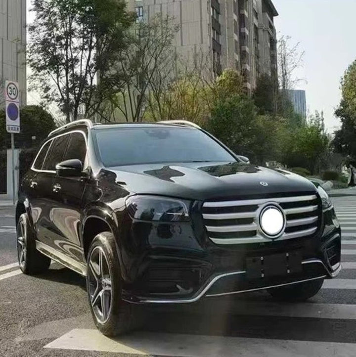 Car Craft Compatible With Mercedes Benz Gls Class W167 X167 2023-2026 Front Bumper Show Grill Standard Silver