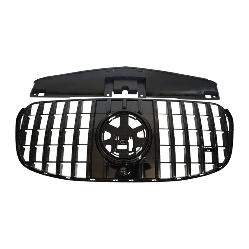 Car Craft Compatible With Mercedes Benz Gls Class W167 X167 2023-2026 Front Bumper Show Grill Standard Gtr Silver