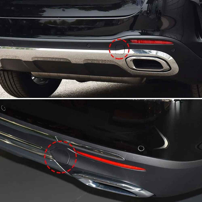 Car Craft Compatible With Mercedes Gls W167 X167 2019-2023 Rear Bumper Tow Towing Tochan Hook Cover Cap 1678856600 Unpainted - CAR CRAFT INDIA