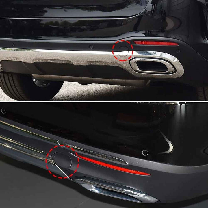 Car Craft Compatible With Mercedes Gls W167 X167 2019-2023 Rear Bumper Tow Towing Tochan Hook Cover Cap 1678856600 Unpainted - CAR CRAFT INDIA