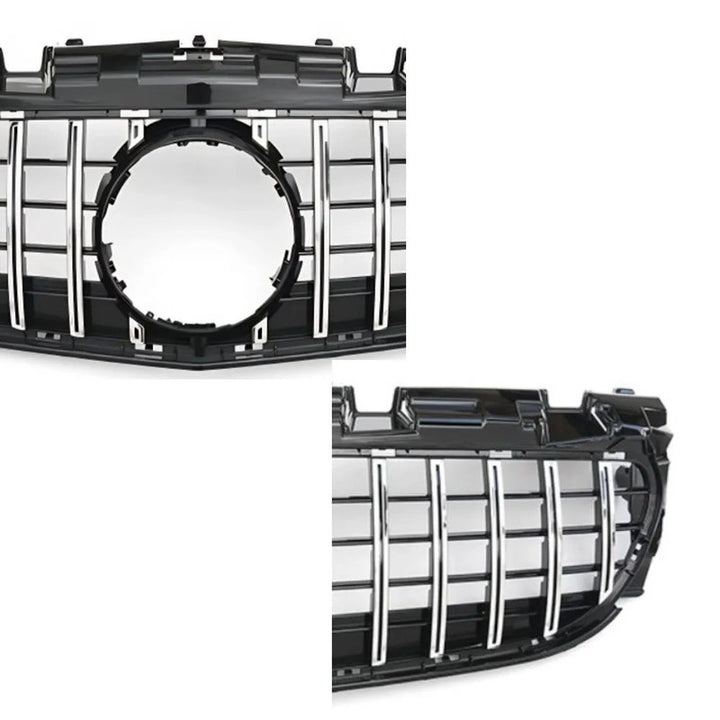 Car Craft Compatible With Mercedes Benz Slc W172 2016-2016 Front Bumper Show Grill Amg Gt Gtr Black