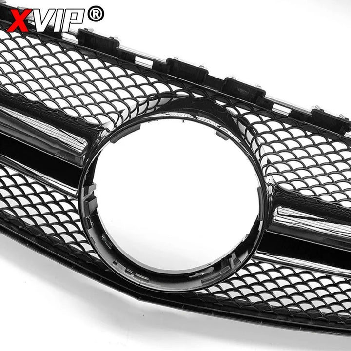 Car Craft Compatible With Mercedes Benz A Class W176 Lci 2016-2018 Front Bumper Amg Show Grill Amg Black Usa