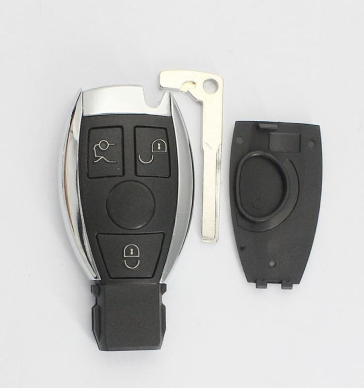 Car Craft Compatible With Mercedes Benz A B C E S G M Class W164 W166 W117 W176 W156 W253 W463 W464 W204 W212 W221 W171 W172 Car Key Cover Shell With Blade 3+1 Button 1 Battery Holder Benz-ks-37b
