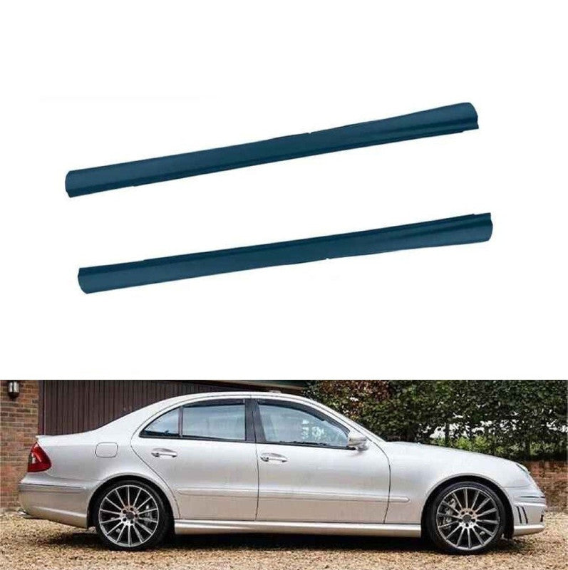 Car Craft Compatible With Mercedes Benz E Class W211 2007-2009 Front Rear Bumper Upgrade Convert To Amg C63 Bumper Bodykit Side Skirts With Fog Lamp W211-004 Gc