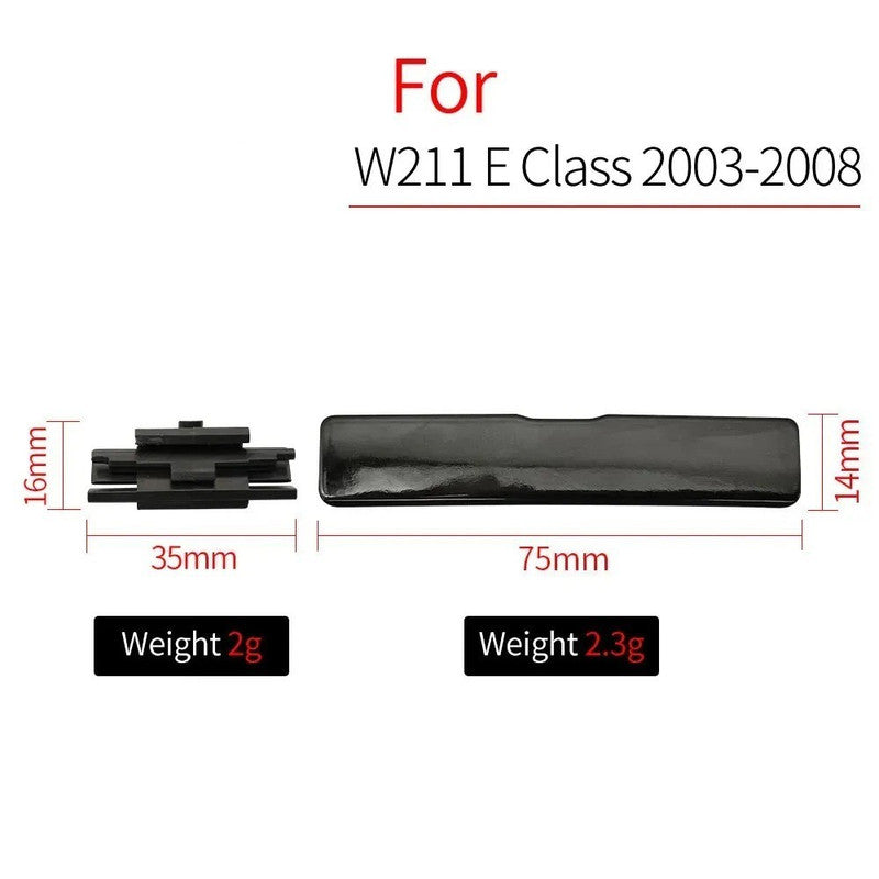 Car Craft Compatible With Mercedes Benz E Classs W211 2003-2008 Roof Rail Racks Cap Cover Shell Roof Side Garnish Lid Luggage Rack Cover 2116903162 Unpainted